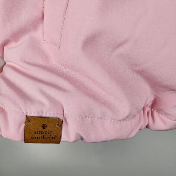 Simply Southern pullover jacket sz S women / teen Quarter snap Pink New - Picture 4 of 12